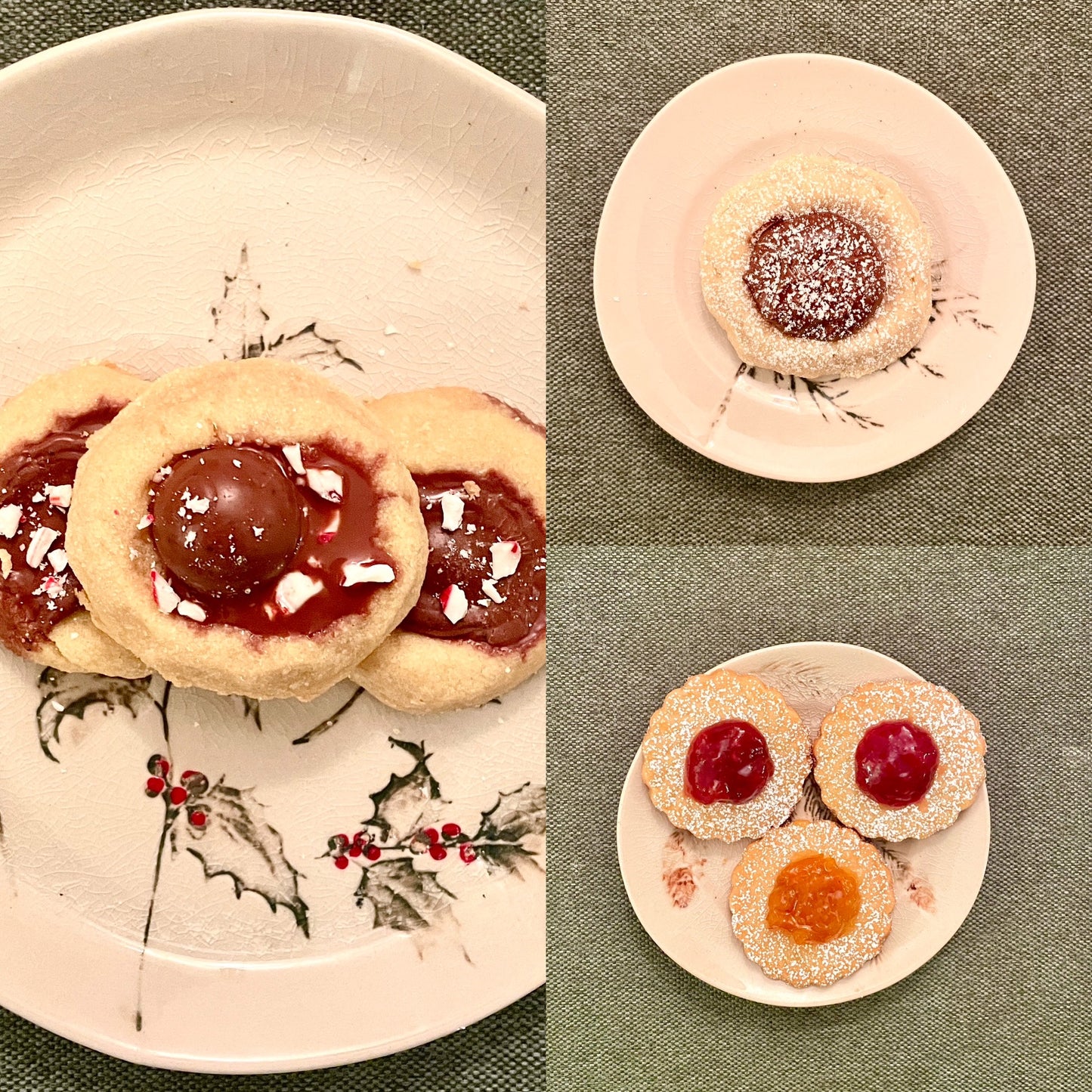 Thumbprint Assorted Holiday Cookies - 18 Ct